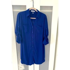 Royal Blue Express Portofino Shirt Dress